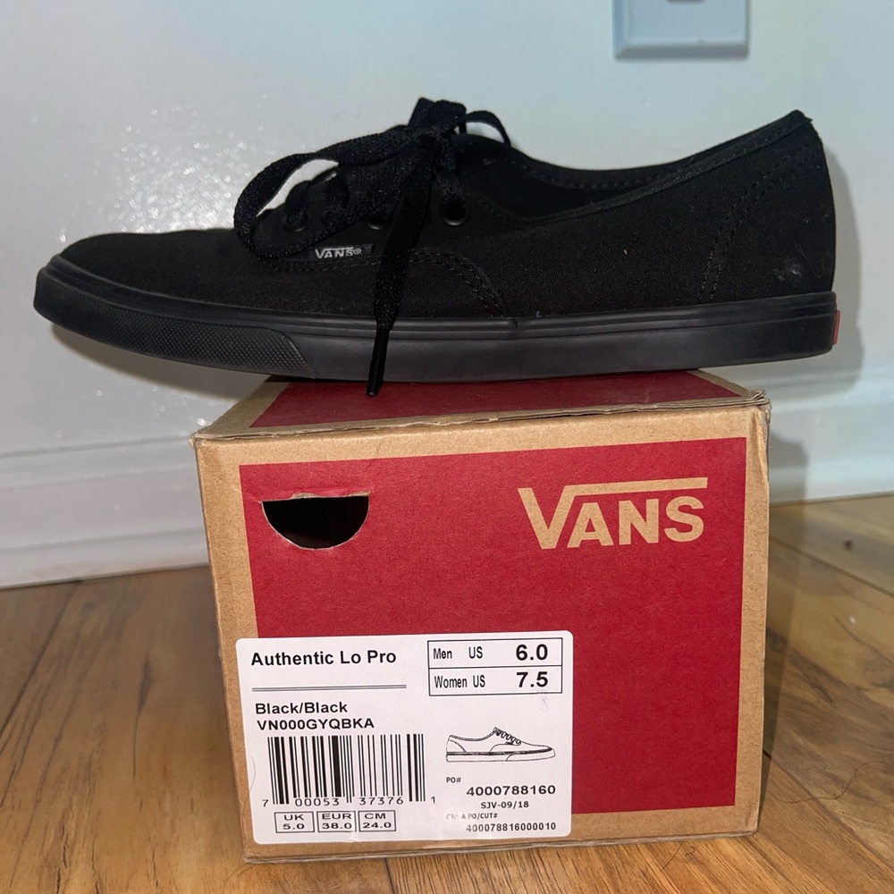 Vans Black Authentic Lo Pro Shoes